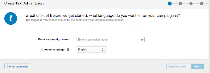 text-ad-campaign-linkedin
