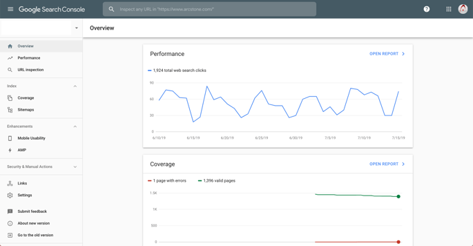 Search Console Dashboard