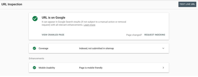 URL Inspection