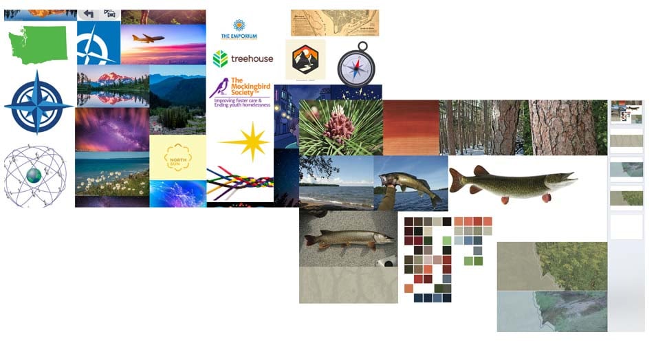 Example Photo and Mood Boards