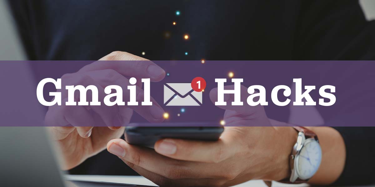 Someone checking their email on their phone.