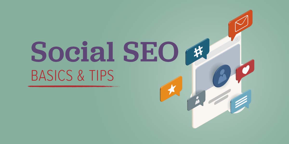 Illustration of a social media profile elements.