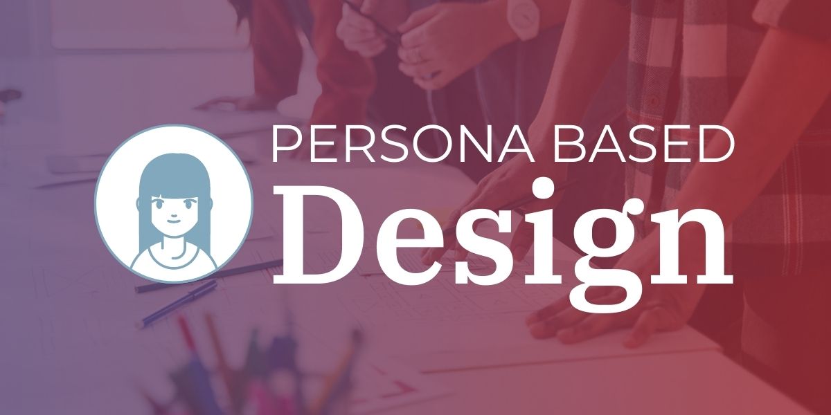 People designing a website together with an icon of a person.
