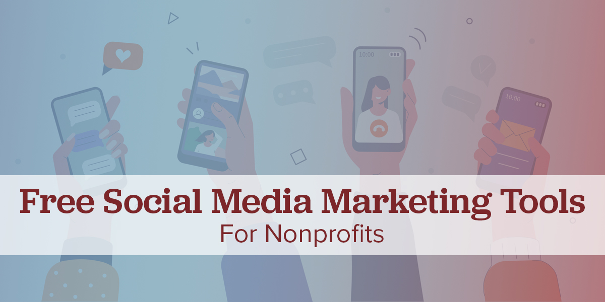 Animated image of hands holding up cell phones with social media images on them. 