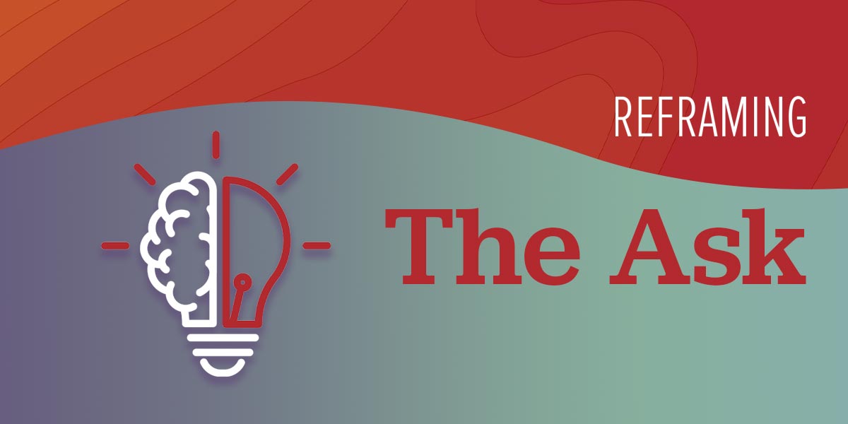 Graphic depicting new ideas and how to rethink fundraising.